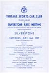 Programme cover of Silverstone Circuit, 02/07/1949