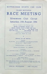 Programme cover of Silverstone Circuit, 14/08/1954