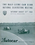Programme cover of Silverstone Circuit, 21/08/1954