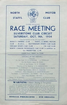 Programme cover of Silverstone Circuit, 09/10/1954