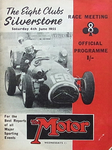 Programme cover of Silverstone Circuit, 04/06/1955