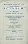 Programme cover of Silverstone Circuit, 13/08/1955