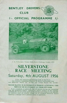 Programme cover of Silverstone Circuit, 04/08/1956