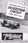 Programme cover of Silverstone Circuit, 11/08/1956