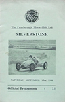 Programme cover of Silverstone Circuit, 15/09/1956
