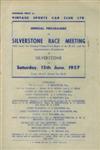Programme cover of Silverstone Circuit, 15/06/1957