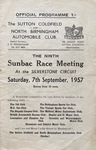 Programme cover of Silverstone Circuit, 07/09/1957