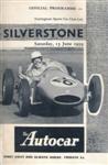 Programme cover of Silverstone Circuit, 13/06/1959