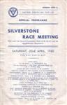 Programme cover of Silverstone Circuit, 23/04/1960