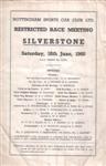Programme cover of Silverstone Circuit, 18/06/1960