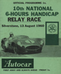 Programme cover of Silverstone Circuit, 13/08/1960