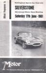 Programme cover of Silverstone Circuit, 17/06/1961