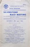 Programme cover of Silverstone Circuit, 20/04/1963