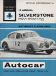 Programme cover of Silverstone Circuit, 08/06/1963