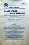 Programme cover of Silverstone Circuit, 27/07/1963