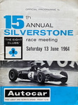 Programme cover of Silverstone Circuit, 13/06/1964