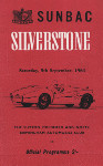 Programme cover of Silverstone Circuit, 05/09/1964