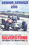 Programme cover of Silverstone Circuit, 20/03/1965