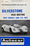 Programme cover of Silverstone Circuit, 07/06/1965