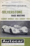Programme cover of Silverstone Circuit, 30/08/1965