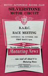 Programme cover of Silverstone Circuit, 09/10/1965