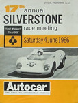 Programme cover of Silverstone Circuit, 04/06/1966