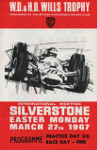 Programme cover of Silverstone Circuit, 27/03/1967