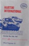 Programme cover of Silverstone Circuit, 20/05/1967