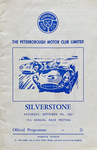 Programme cover of Silverstone Circuit, 09/09/1967