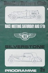 Programme cover of Silverstone Circuit, 17/08/1968