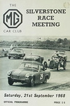 Programme cover of Silverstone Circuit, 21/09/1968