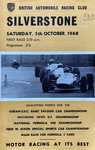 Programme cover of Silverstone Circuit, 05/10/1968