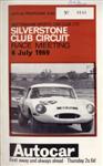 Programme cover of Silverstone Circuit, 06/07/1969