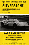Programme cover of Silverstone Circuit, 28/09/1969
