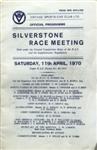 Programme cover of Silverstone Circuit, 11/04/1970