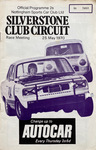 Programme cover of Silverstone Circuit, 25/05/1970