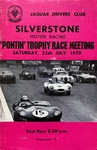 Programme cover of Silverstone Circuit, 25/07/1970