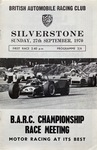 Programme cover of Silverstone Circuit, 27/09/1970