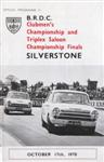 Programme cover of Silverstone Circuit, 17/10/1970