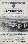 Programme cover of Silverstone Circuit, 04/04/1971