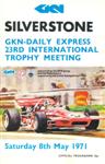 Programme cover of Silverstone Circuit, 08/05/1971