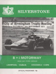 Programme cover of Silverstone Circuit, 04/09/1971