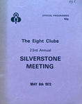 Programme cover of Silverstone Circuit, 06/05/1972