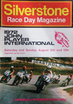 Programme cover of Silverstone Circuit, 13/08/1972