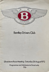 Programme cover of Silverstone Circuit, 26/08/1972