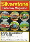 Programme cover of Silverstone Circuit, 10/09/1972