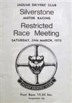 Programme cover of Silverstone Circuit, 24/03/1973