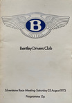 Programme cover of Silverstone Circuit, 25/08/1973