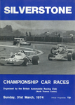 Programme cover of Silverstone Circuit, 31/03/1974