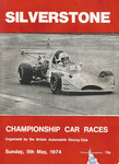 Programme cover of Silverstone Circuit, 05/05/1974